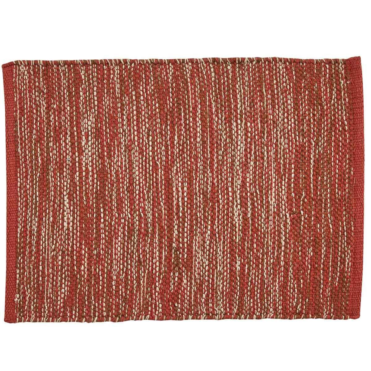 Ashfield Placemats - Red Yarn Set Of 6 Park Designs - The Fox Decor