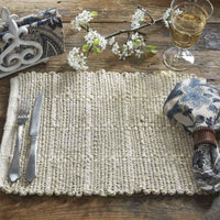 Thumbnail for Origins Jute And Cotton Placemats - Sand Set Of 6 Park Designs