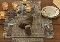 Thumbnail for Tweed Placemats - Espresso Set Of 6 Park Designs - The Fox Decor