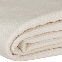 Thumbnail for Serenity Creme Cotton Woven Blanket VHC Brands