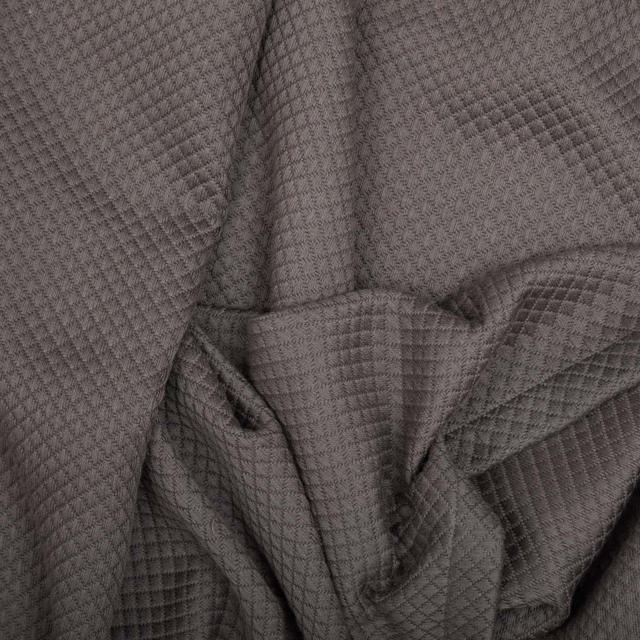 Serenity Grey Twin Cotton Woven Blanket 90"x62" VHC Brands