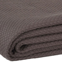Thumbnail for Serenity Grey Twin Cotton Woven Blanket 90