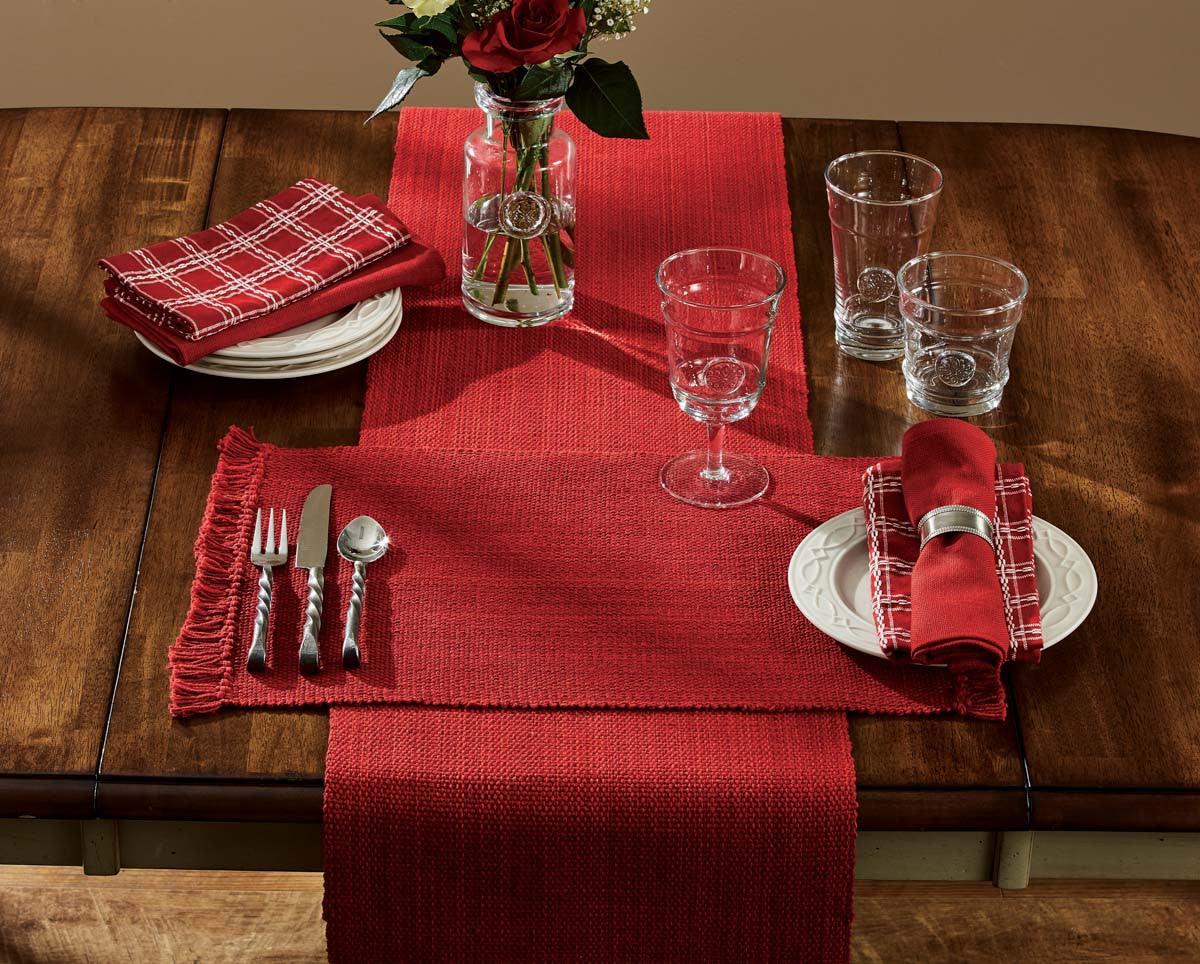 Casual Classics Linens - Red Set Of 6 Park Designs - The Fox Decor