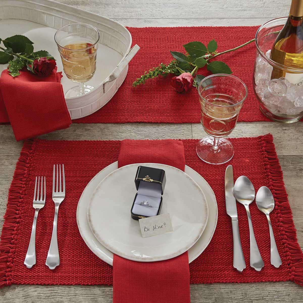 Casual Classics Linens - Red Set Of 6 Park Designs - The Fox Decor