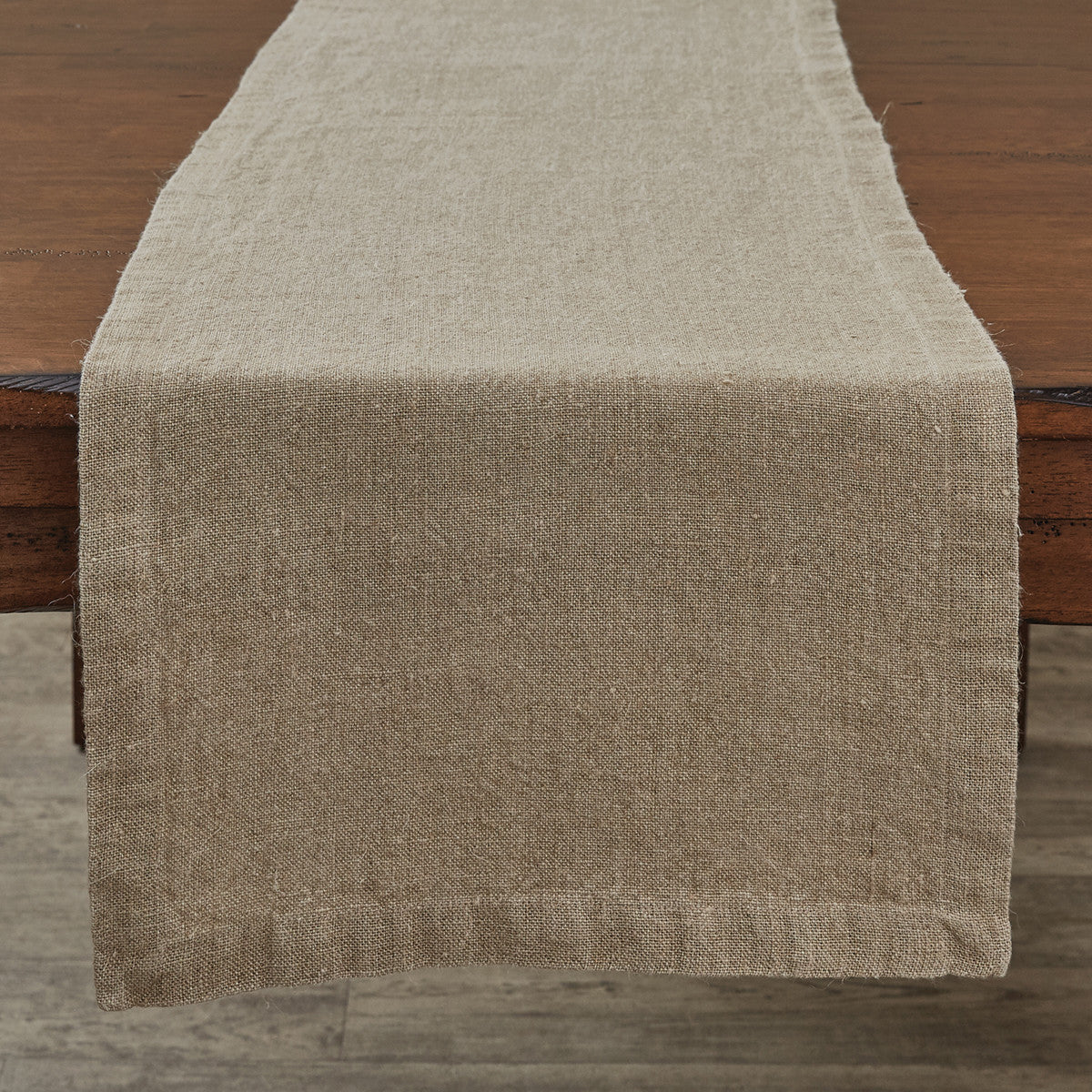 Mocha Linen Table Runner - 60"L Park Designs