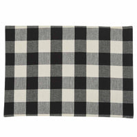 Thumbnail for Wicklow Check Placemats - Black & Cream Backed Set of 6 Park Designs - The Fox Decor