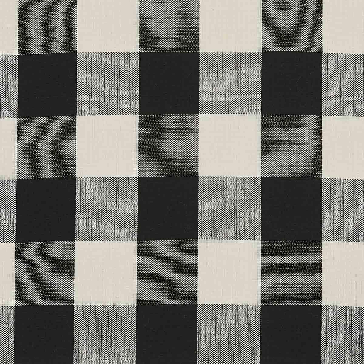 Wicklow Check Placemats - Black & Cream Backed Set of 6 Park Designs - The Fox Decor
