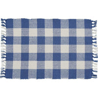 Wicklow Check Placemats - China Blue Set Of 6 Park Designs - The Fox Decor