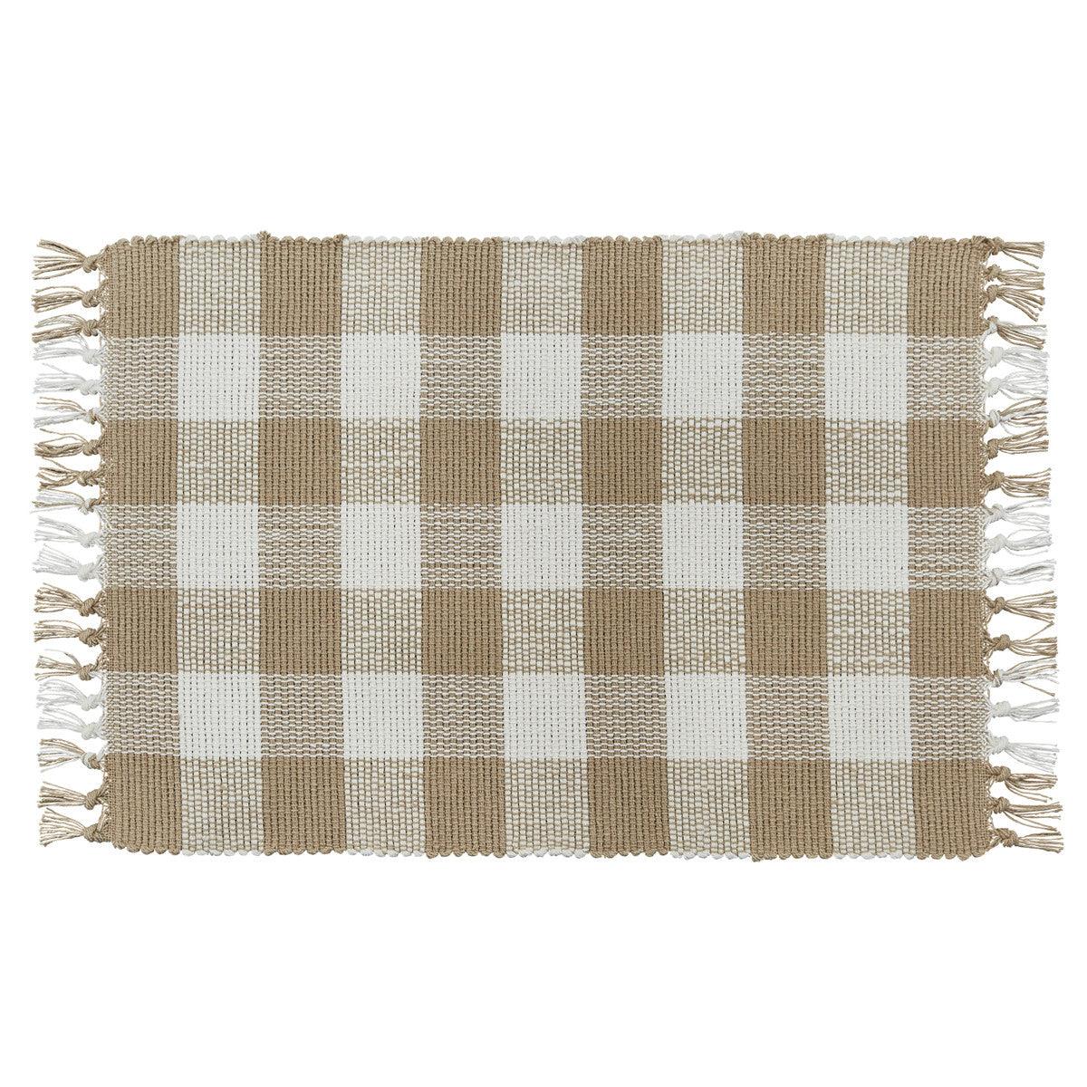 Wicklow Check Placemats - Natural Set Of 6 Park Designs - The Fox Decor