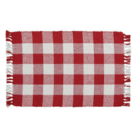 Thumbnail for Wicklow Check Placemats - Red & Cream Set Of 6 Park Designs - The Fox Decor