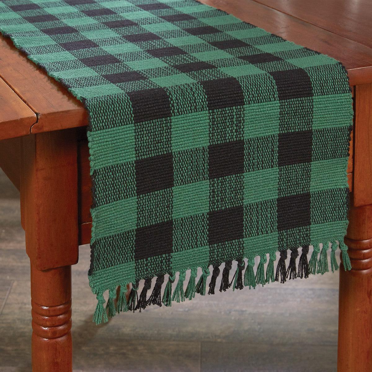 Wicklow Check Table Runner - Forest 13x54 Park Designs - The Fox Decor