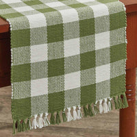 Thumbnail for Wicklow Check Table Runner - Sage 13x54 Park Designs - The Fox Decor