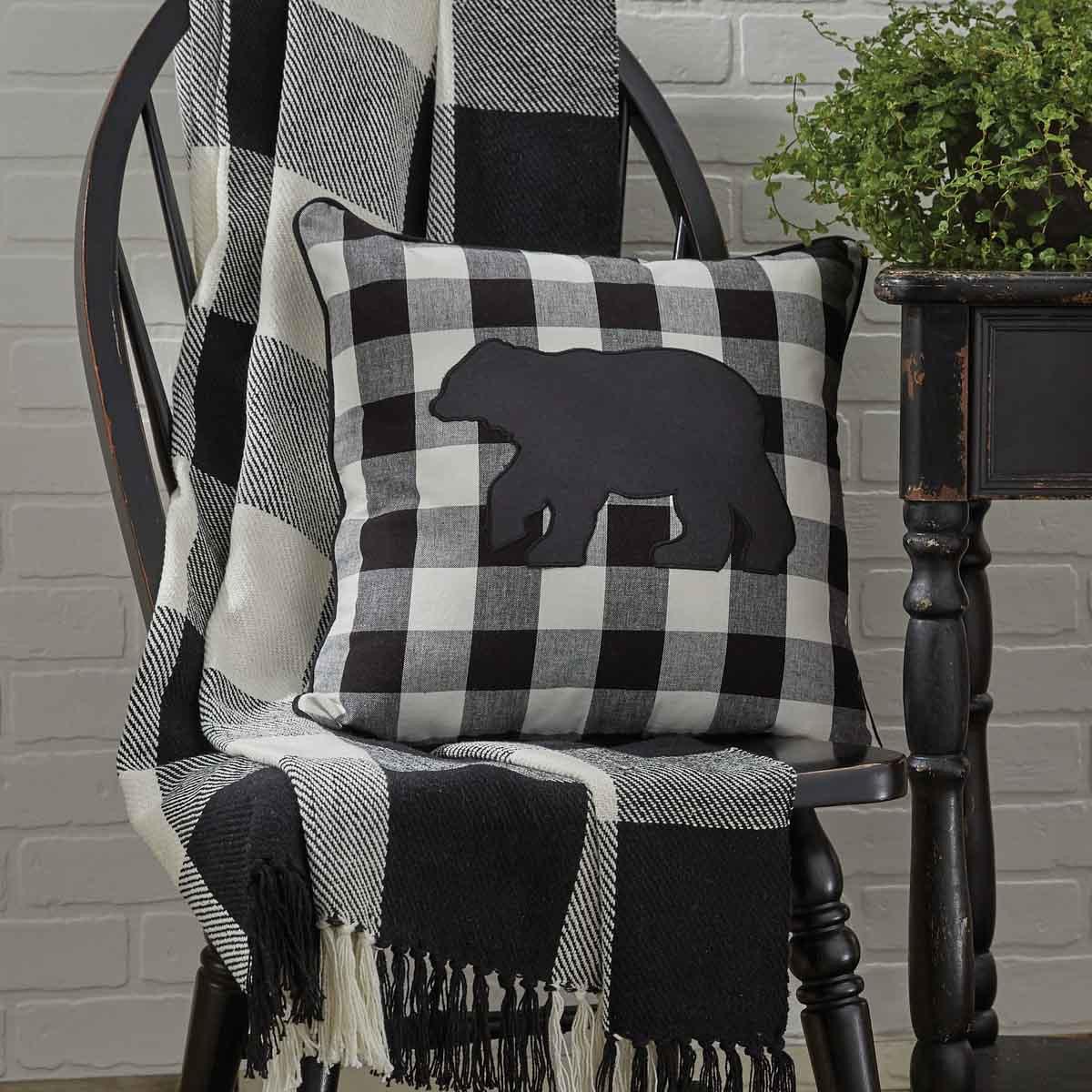 Wicklow Check Throw - Black & Cream Park Designs