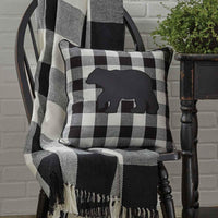 Thumbnail for Wicklow Check Throw - Black & Cream Park Designs - The Fox Decor