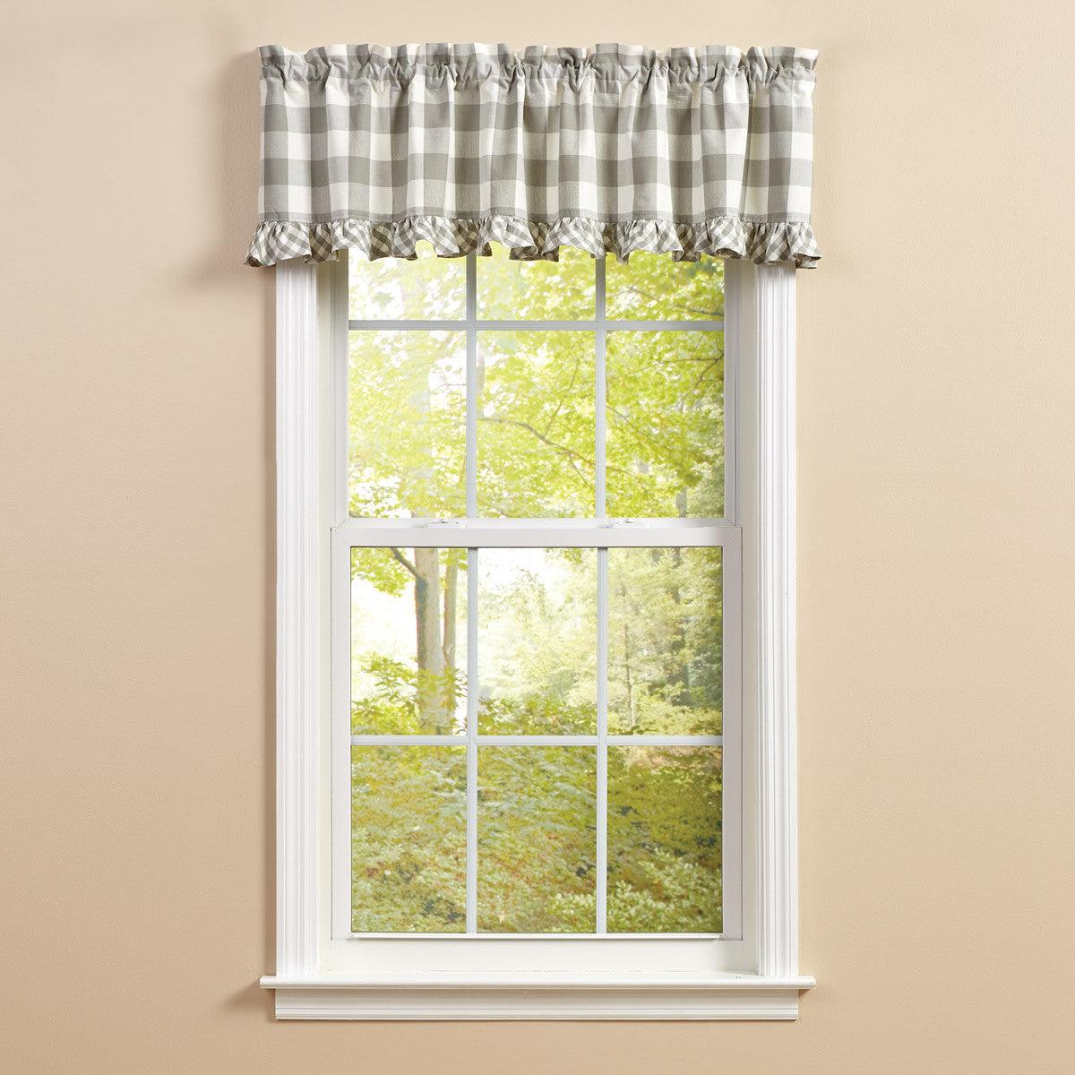 Wicklow Ruffled Valance 14" L - Dove Park designs - The Fox Decor