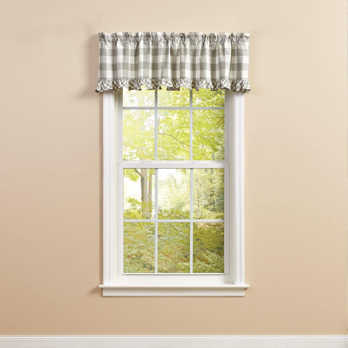 Wicklow Ruffled Valance 14" L - Dove Park designs - The Fox Decor