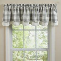 Thumbnail for Wicklow Check Valance - Lined Layered Dove Park Designs - The Fox Decor