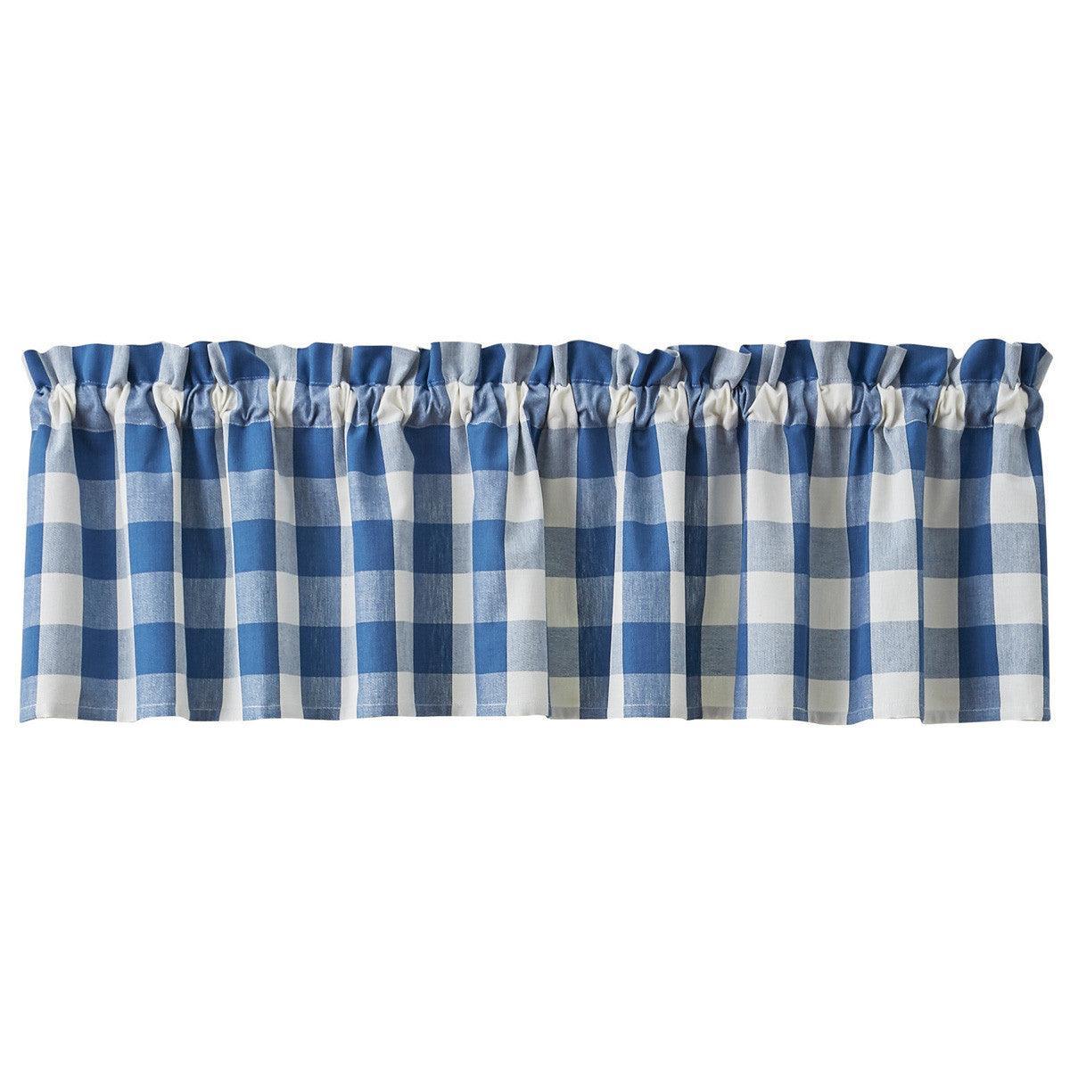 Wicklow Check Valance - China Blue Park designs - The Fox Decor