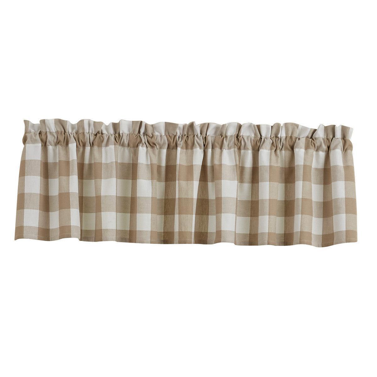 Wicklow Check Valance - Natural Park designs - The Fox Decor