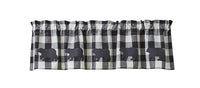Thumbnail for Wicklow Check Valance - Bear Applique Park designs - The Fox Decor