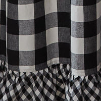 Thumbnail for Wicklow Ruffled Shower Curtain - Black & Cream Park Designs - The Fox Decor