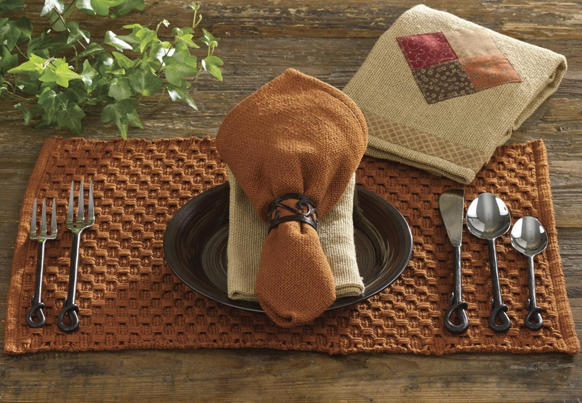 Chadwick Placemats - Terracotta Set Of 6 Park Designs