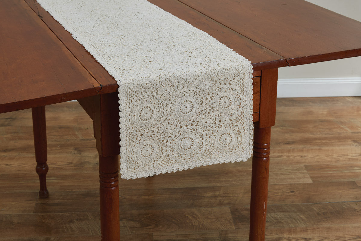 Lace Table Runner - Cream 13" x 36" Park Designs