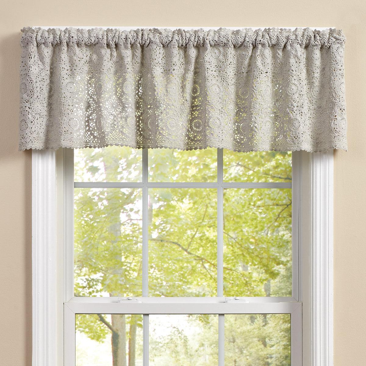 Lace Valance - Mist 60x14 Park designs