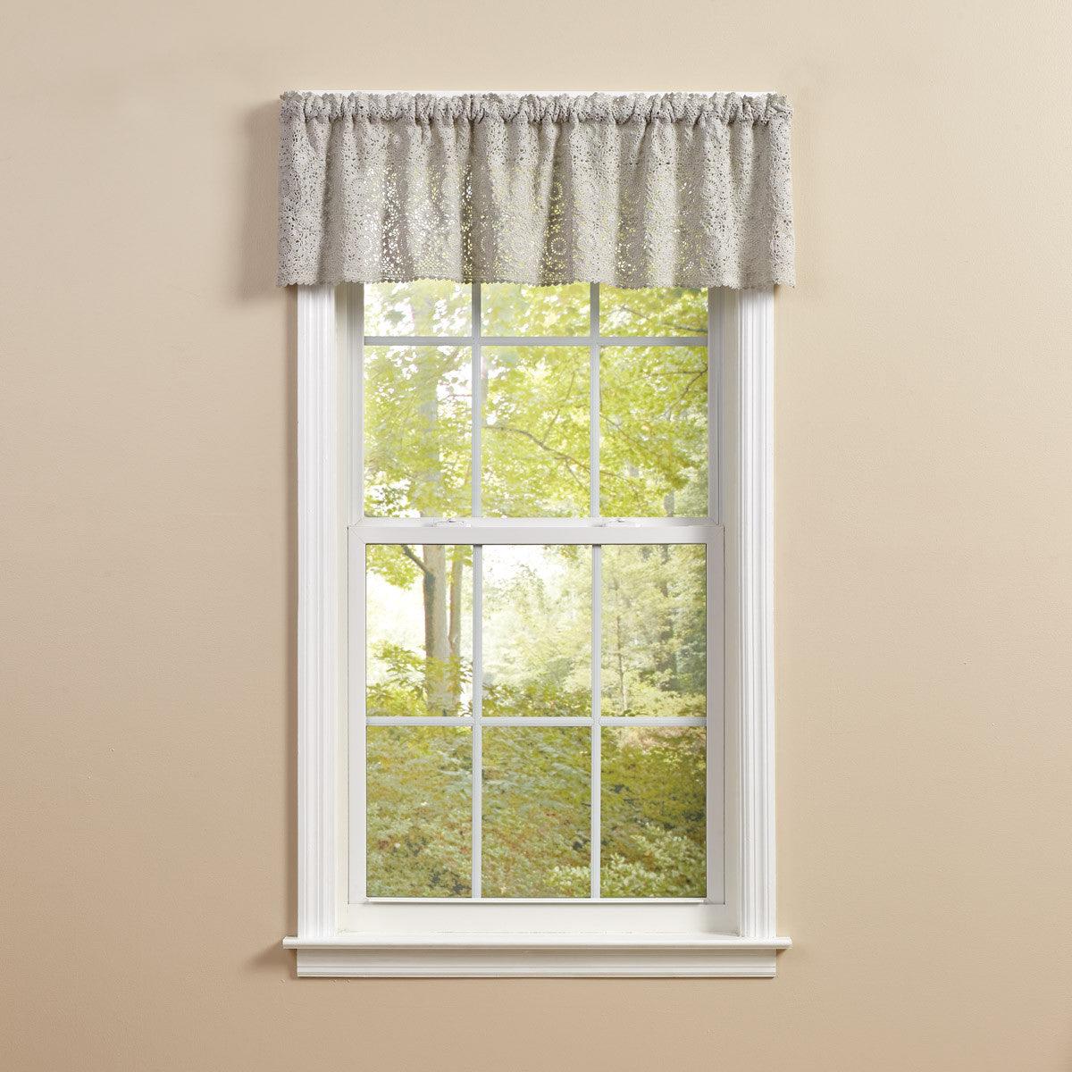 Lace Valance - Mist 60x14 Park designs - The Fox Decor