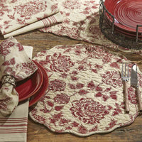 Thumbnail for Rustic Floral Placemats - Round Set Of 6 Park Designs