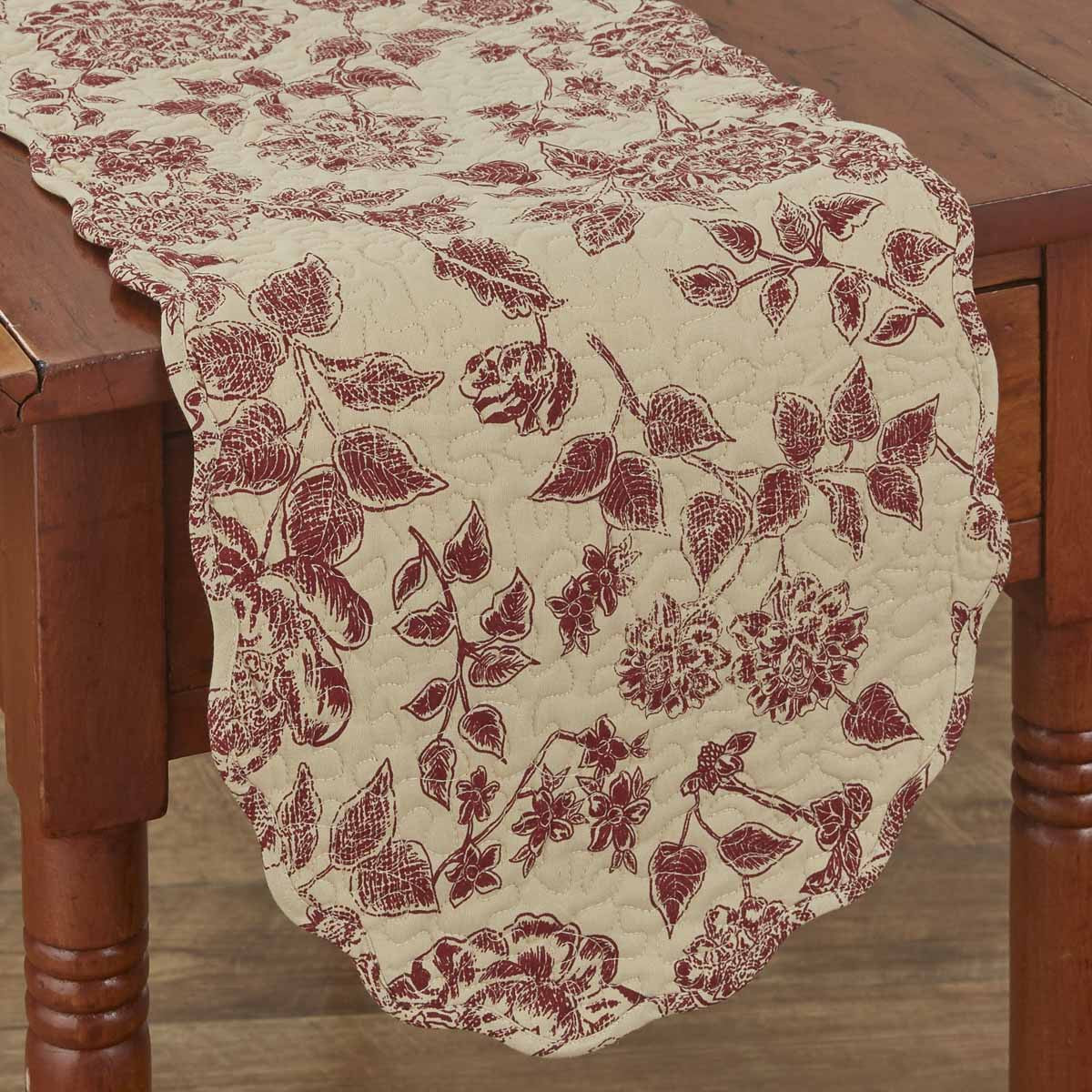Rustic Floral Table Runner-13" X54" Park Designs