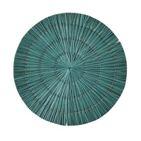 Thumbnail for Seagrass Round Placemat - Aqua Set Of 6 Park Designs