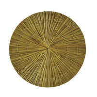 Thumbnail for Seagrass Round Placemat - Gold Set Of 8 Park Designs