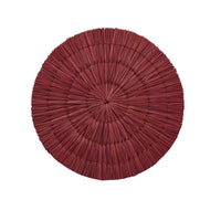 Thumbnail for Seagrass Round Placemat - Red Set Of 6 Park Designs