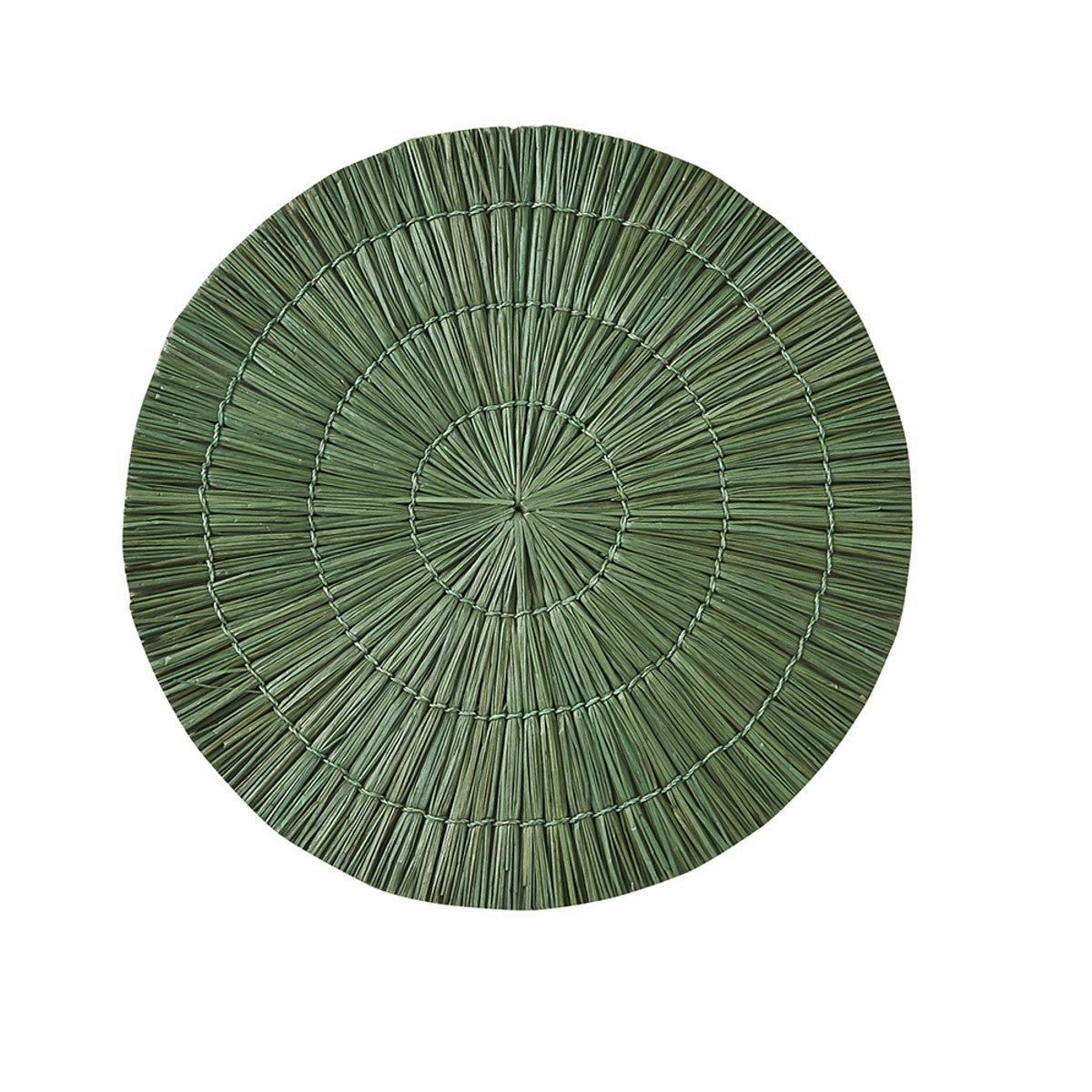 Seagrass Round Placemat - Sage Set Of 6 Park Designs