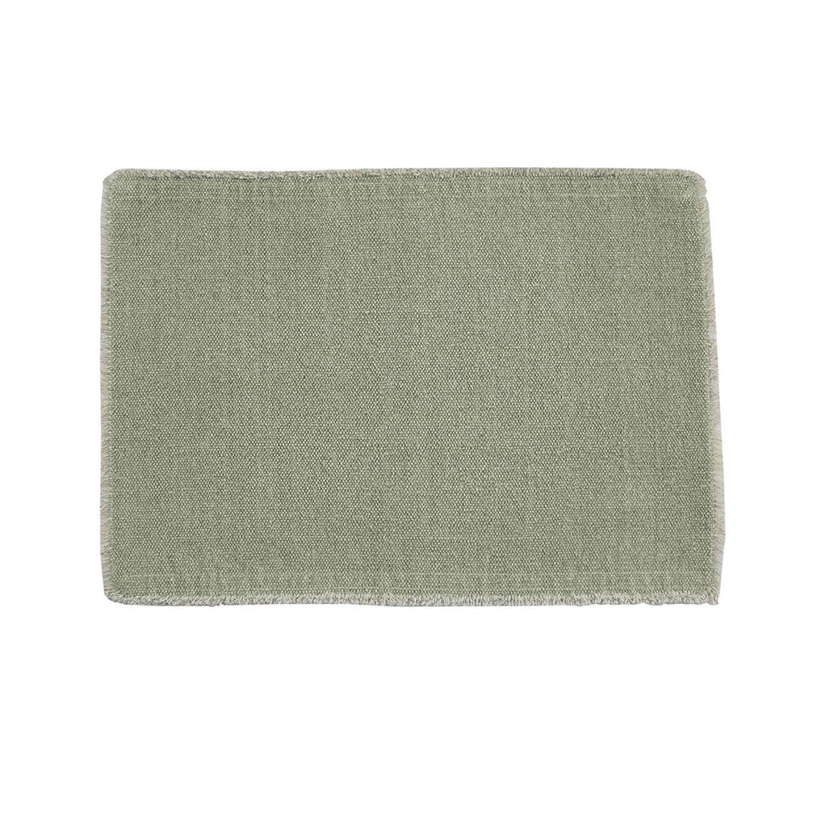 Frayed Edge Placemat - Celadon Set Of 6 Park Designs - The Fox Decor