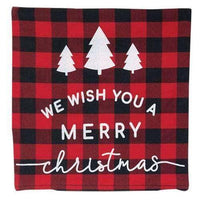 Merry Christmas Buffalo Check Pillow - The Fox Decor