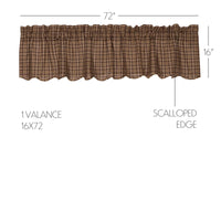 Thumbnail for Prescott Valance Curtain Scalloped 16x72