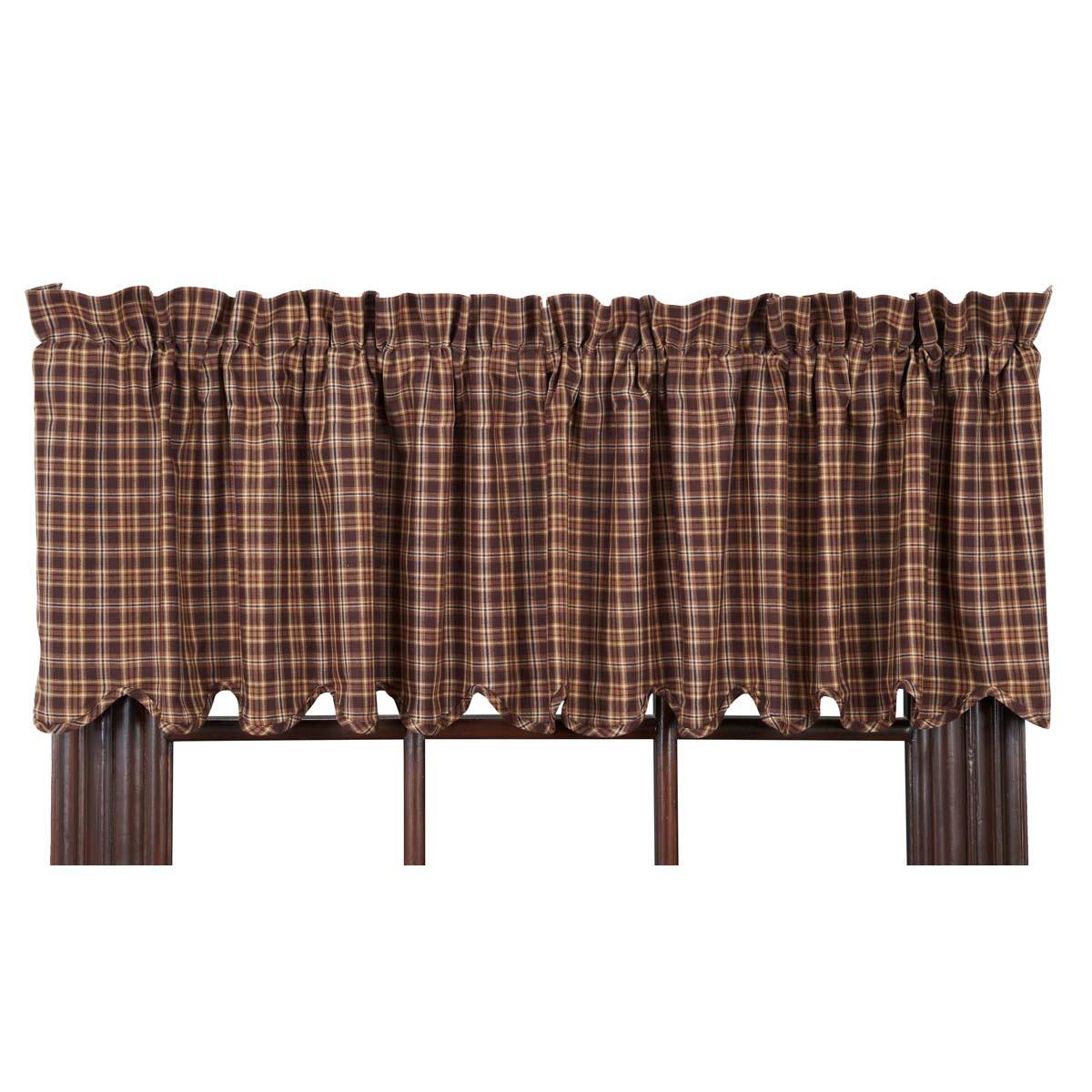 Prescott Valance Curtain Scalloped 16x72 - The Fox Decor
