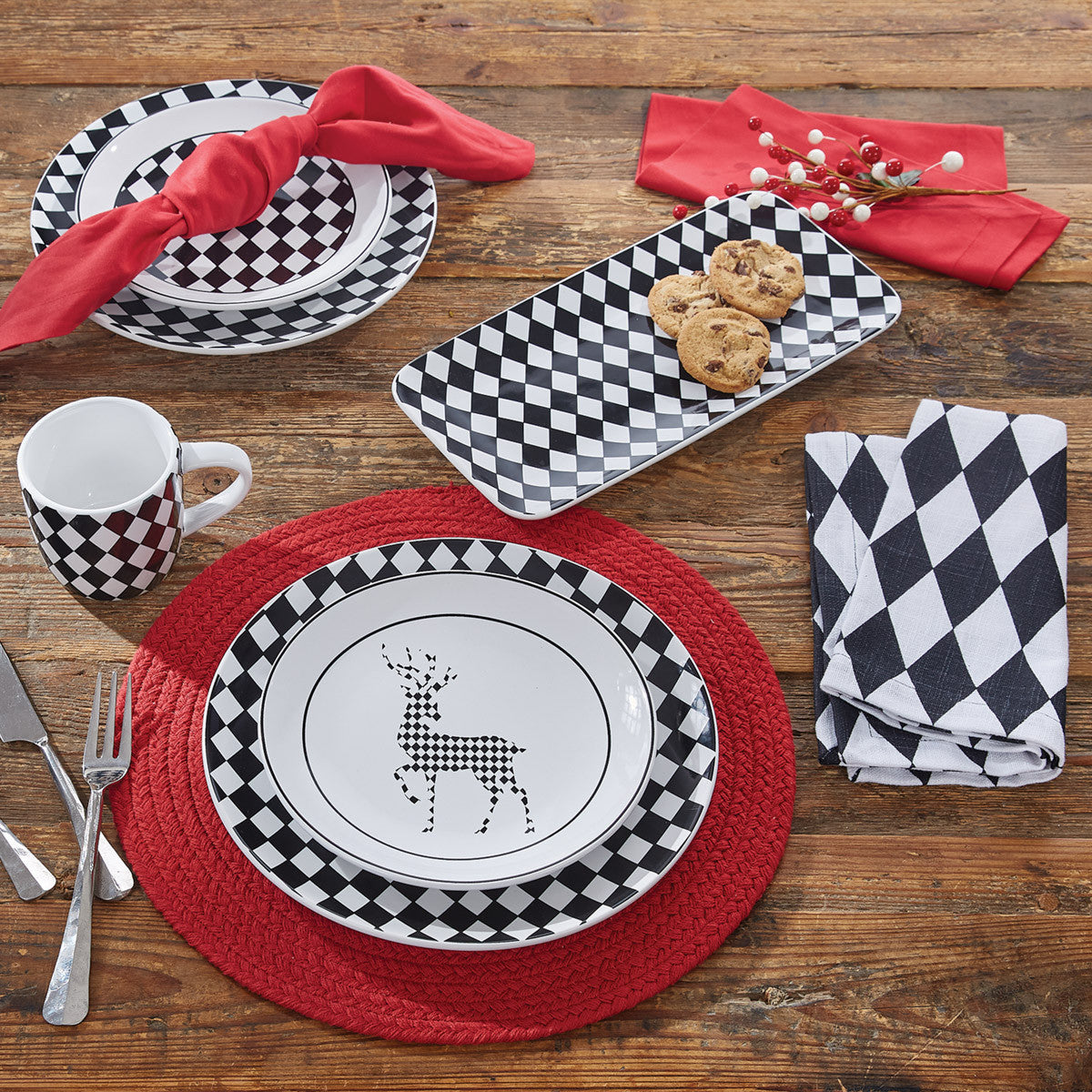 Harlequin Dinner Plate - Set of 4 Park Designs