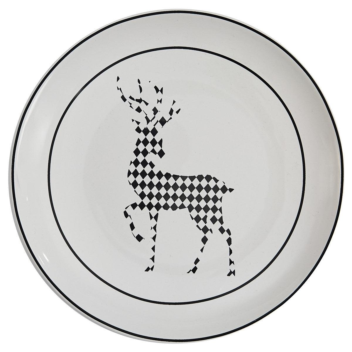 Harlequin Deer Salad Plate - Set of 4 Park Designs - The Fox Decor