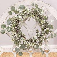 Thumbnail for Glitter Frosted Eucalyptus Wreath - The Fox Decor