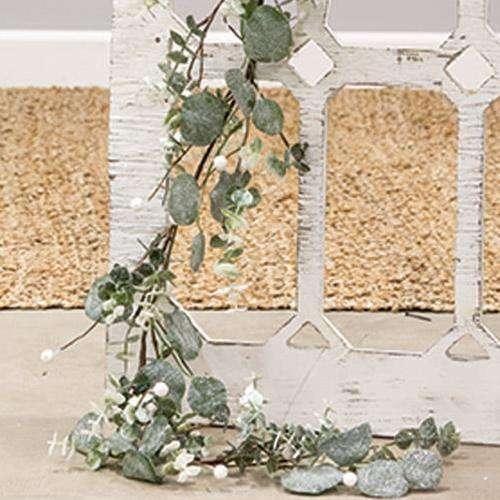 Glitter Frosted Eucalyptus Garland 48” - The Fox Decor