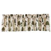 Set of 2 Fir Tree Valance Park designs - The Fox Decor