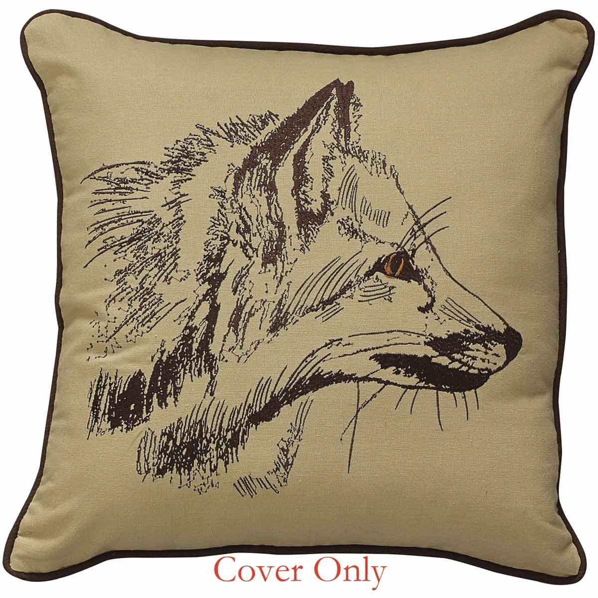 Fox Embroidered 20 Pillow Cover Set of 4 - Park Designs - The Fox Decor