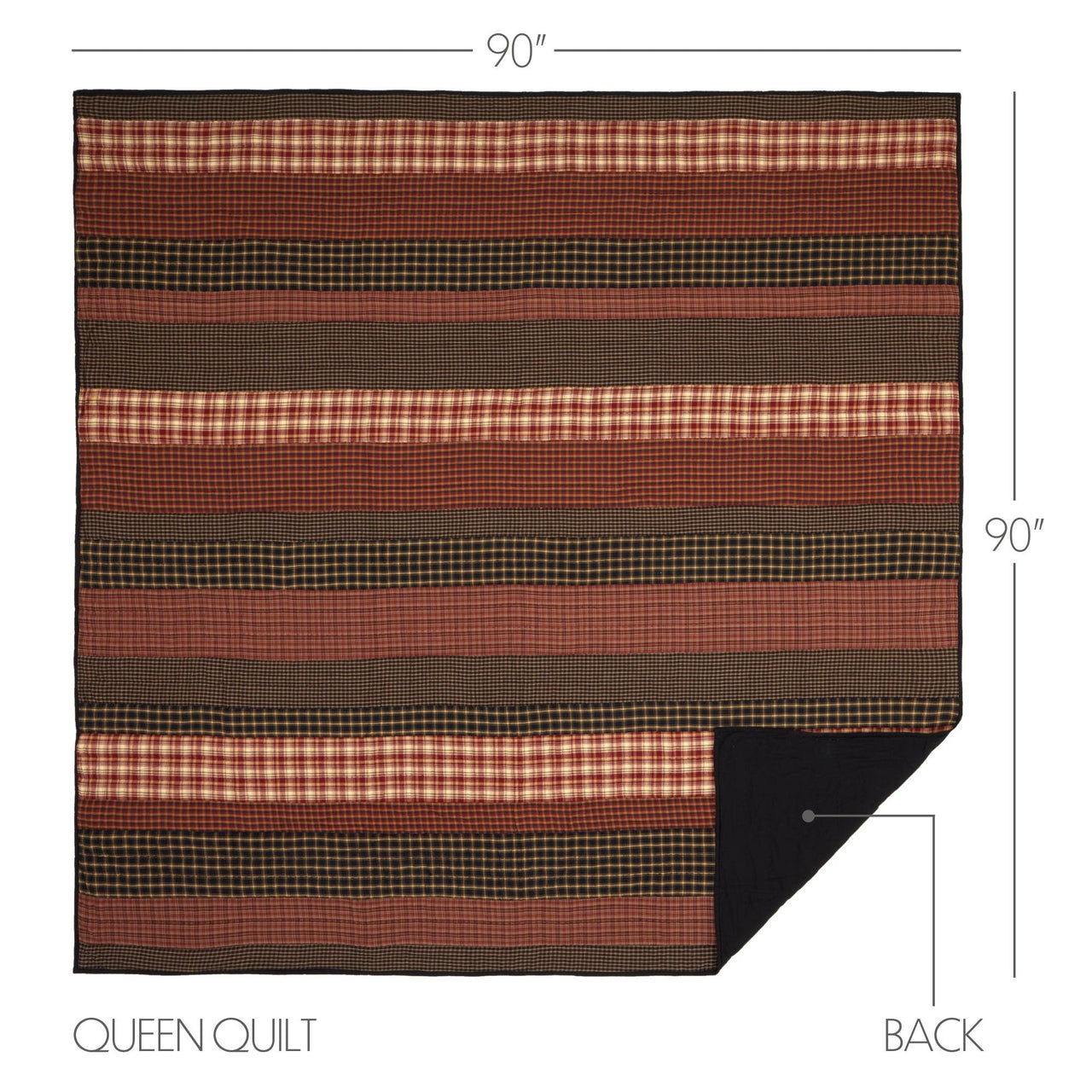 Beckham Queen Quilt 90Wx90L VHC Brands