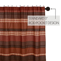 Thumbnail for Beckham Horizontal Striped Patchwork Shower Curtain 72