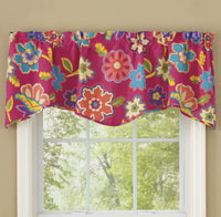 Thumbnail for Patio Party Lined Wave Curtain Valance 58