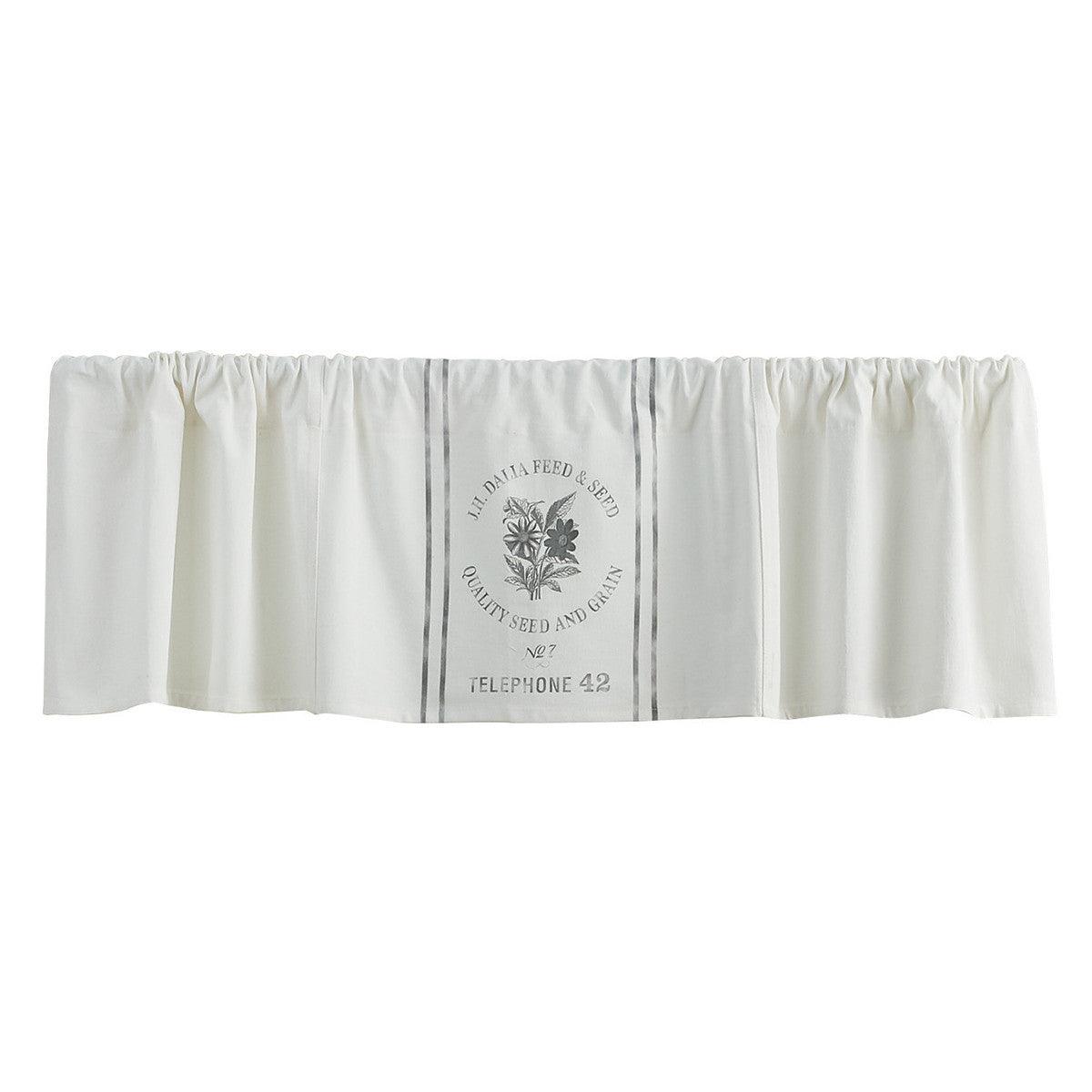 Seed Sack Valance Park designs - The Fox Decor