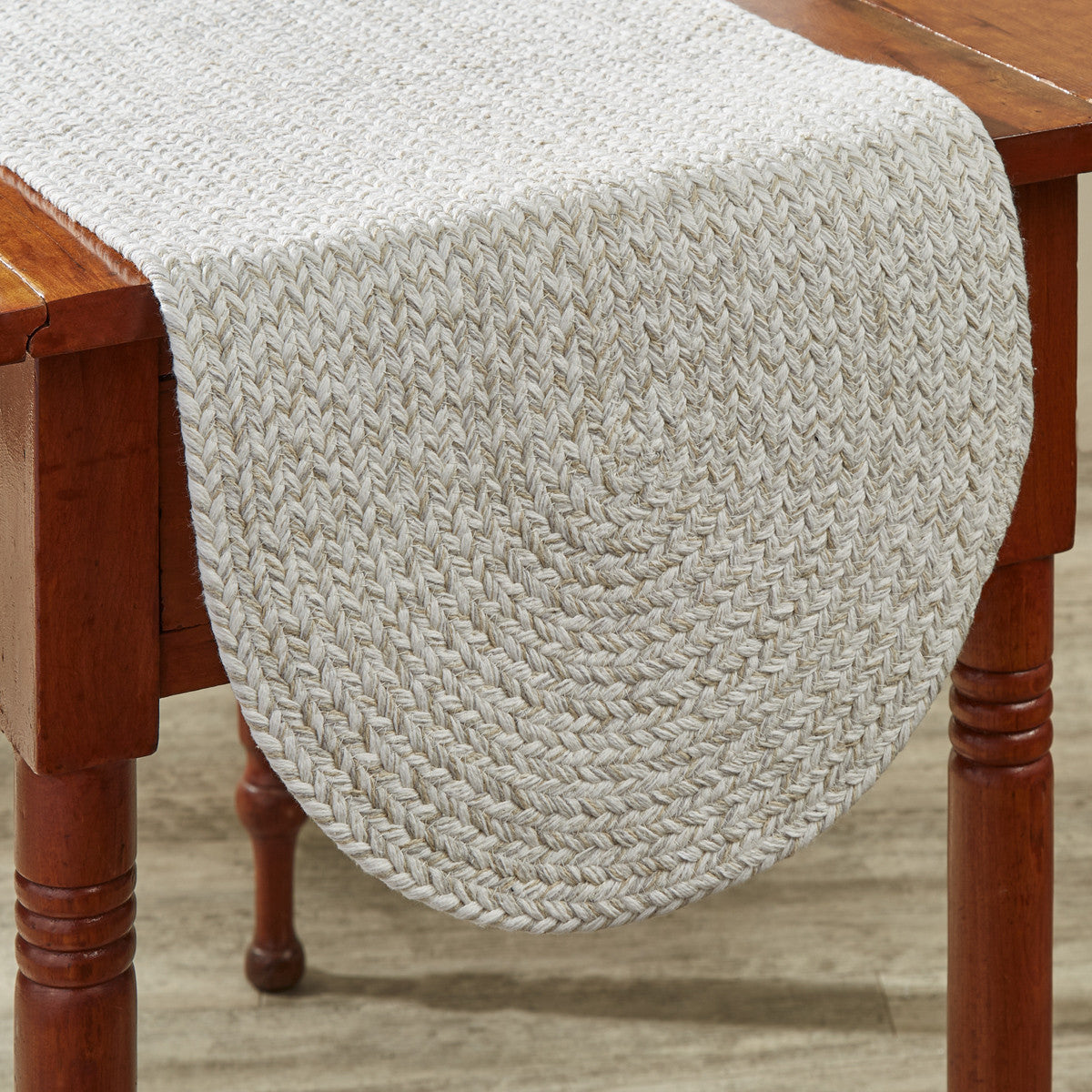 Spice Bin Braided Table Runner 36"L - Sea Salt Set of 2 Park Designs